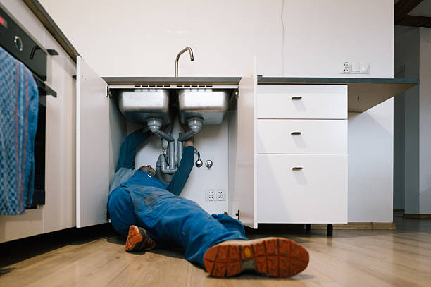 Professional Drain Cleaning technician working in Hull, MA